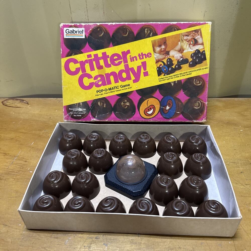 Vintage 1978 Critter In The Candy Game. COMPLETE Gabriel